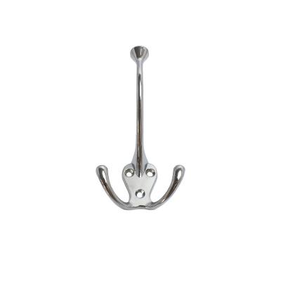 China Zinc Alloy Glossy Floating Wrought Iron Clothes Hanger Shelf Wall Mounted Key And Coat Hooks for sale