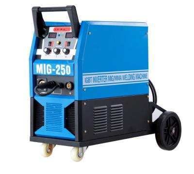 China Home DIY 3 IN 1 MIGMMATIG -250 Argon Gas 220/380V And No Full Gas Transfer Bridge Welder , Flux Cored Wire MIG Welder for sale