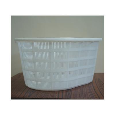 China 2021 Customized High Quality Lightweight Stackable Heavy Duty Vegetable Mesh Foldable Plastic Basket For Seafood Storage for sale