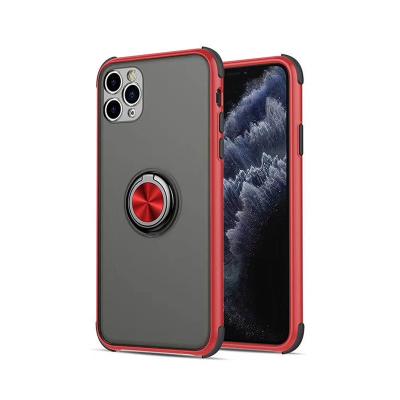 China Made From PC/TPU For iPhone XS Max Case Commander Series Metal Finger Inlay 360 Ring Holder Shockproof Hard 2 in 1 Phone Cover Cases for sale