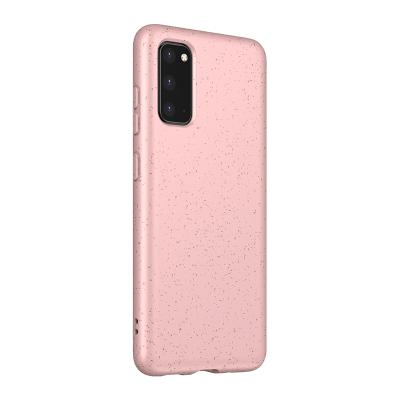 China Made from Wheat Material Degradable Straw TPU Cell Phone Accessories Hybrid Unique Hybrid Mobile Phone Cover Cases For Samsung Galaxy S20 for sale