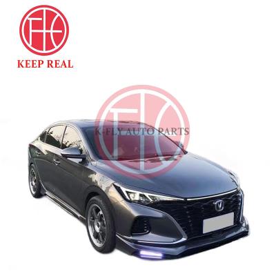 China Upgrade Facelift Changan ALSVIN Eado Plus full car modification  encircle plus front lip side skirt rear lip modification CHANAGN Eado body kit for sale