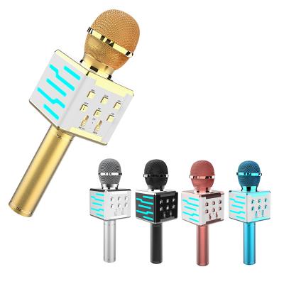 China Handheld Microphone OEM Wireless Blue Tooth Karaoke Microphone, 5-in-1 Portable Handheld Karaoke Mic Speaker for sale