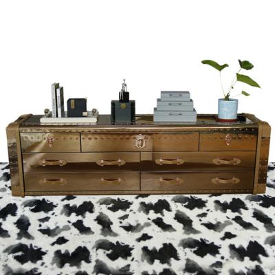 China New Modern Designs Storage Stainless Steel Cabinet For Living Room Reception Room Study Home Decoration for sale