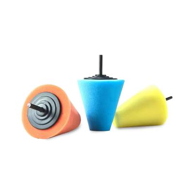 China 80mm Automobile Tire Hub Cone Sponge Wheel Polishing Polishing Wheel for sale