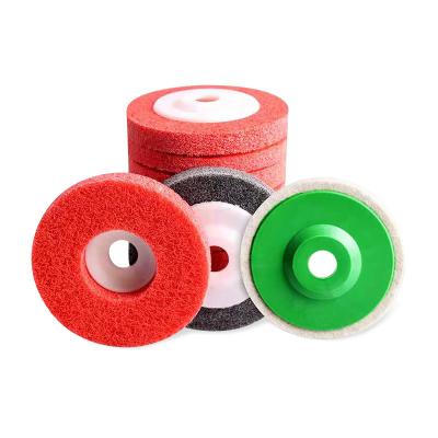 China 100 Angle Grinder Disc Wheel Nylon Fiber Grinding Polishing Polishing Wheel for sale