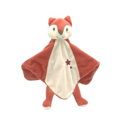 China Wholesale Fire Retardant Cute Animal Soft Comforter Plush Toy Infants Soft Security Blanket For Baby for sale