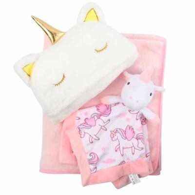 China Soothe Infant Blankets Wholesale Baby Wrap Super Soft Warm Unicorn Blanket for sale