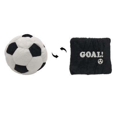 China Wholesale Plush 2 in 1 Soft Stuffed Pillow Plush Football Microbead Toy for Boy Gifts for sale