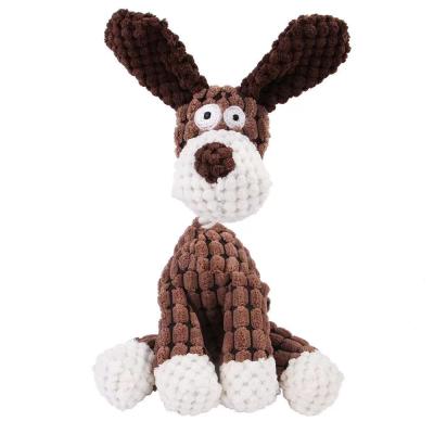 China Wholesale Viable Pet Supply Donkey Dog Chew Toys Shape Plush Toy With Rope Squeaky for sale