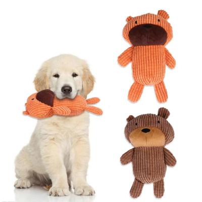 China BSCI Viable Audit Factory Custom Durable Dog Chew Toys For Small And Medium Dogs With Bear Shape for sale