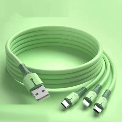 China MP3/MP4 Player Kurras 5A Liquid Led State MicroType-C USB Data Cable Data Sync Mobile Phone Charger Fast Charging Braided Cable for sale