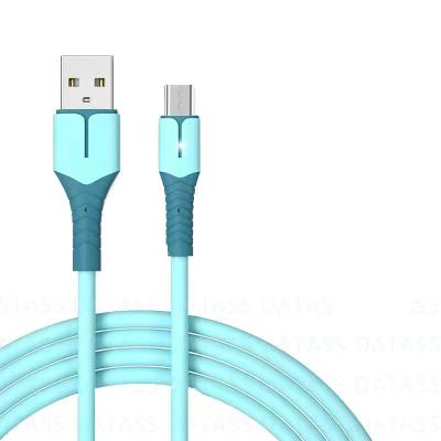 China MP3/MP4 Player Kurras Led Glue Lightweight Soft Data Line Micro S Applicable Mobile Phone Cable 3a Android Fast Charging Cable for sale