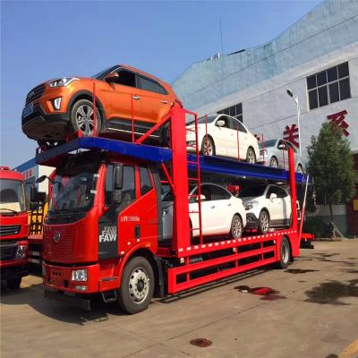 China Diesel Fuel Type Transport Car Hauler Truck Car Trailer Flatbed Tow Truck for sale