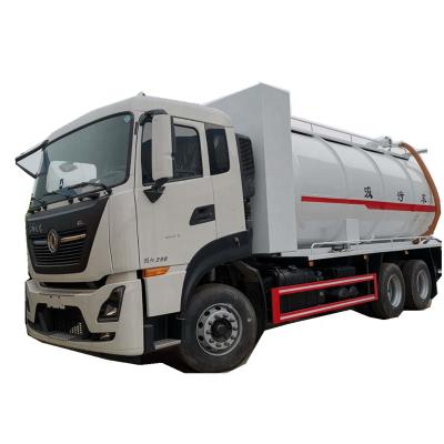 China Carbon Steel Dongfeng 20CBM Vacuum Waste Sucking Sewer Cleaning Sewage Suction Truck For Sale for sale