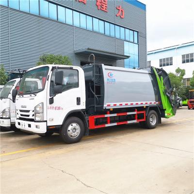 China Compressed Hotels 4X2 8m3 Garbage Compactor Truck 5tons Collector Waste Truck Garbage Truck for sale