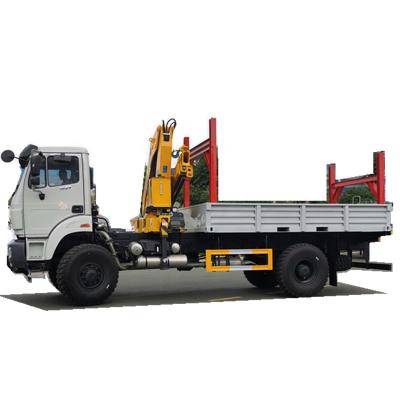 China TRUCK CRANE 5tons hydraulic folding truck crane new beiben 4x4 crane mounted truck for sale