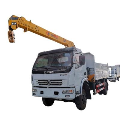 China TRUCK CRANE Used 3.2tons Cargo Truck Crane Dump Truck With Hydraulic Crane for sale