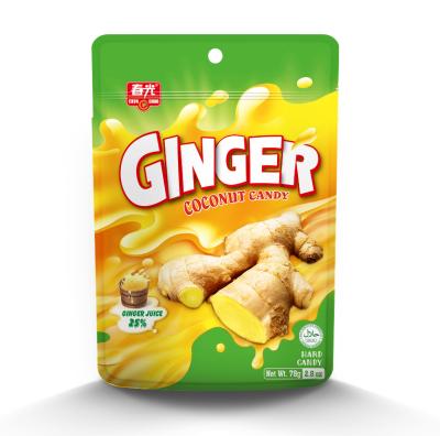 China Hard Natural Halal Candy Coconut Ginger Candy Flavor for sale