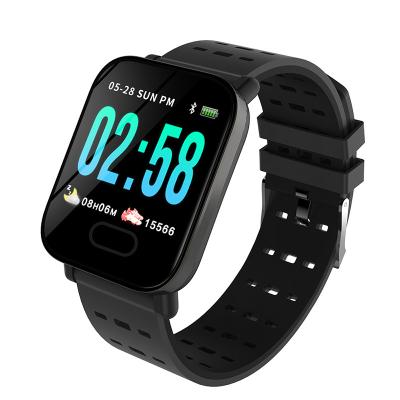 China Universal Through Touch Screen Smart Watch A6 Heart Rate Monitor 3G Technology Waterproof Smart Watch Wristband for sale