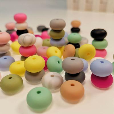 China 100% Food Grade Non-Toxic 10% OFF Silicone Teething Beads Food Grade Silicone Teether Beads Chewable DIY Nursing Necklace Abacus Beads for sale