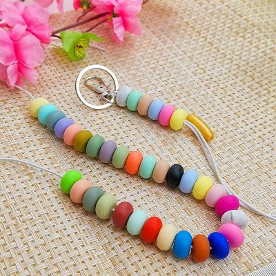 China Non-Toxic 100% Food Grade Bpa Free Silicone Beads Kids Bracelets Baby Teether Silicone Chew Beads Teething Abacus Silicon Beads Baby Bpa Food Grade for sale