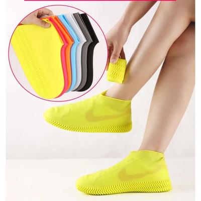 China Fashion Trend 200G Silicone Reusable Shoes Cover S/M/L Water Proof Rain Shoe Covers Waterproof Outdoor Camping Slip-Resistant Rubber Rain Boot for sale