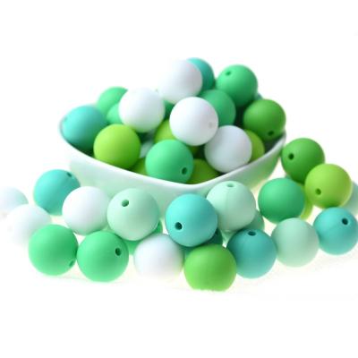 China 100% Non-Toxic Wholesale Silicone Beads Food Grade Beads Bpa Free Colorful Bulk 9mm 12mm 15mm 19mm Round Sensory Toys Teething Food Grade Silicone Beads for sale