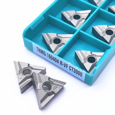 China Metallurgical Tool TNMG160404R TNMG160408R TNMG160404L TNMG160408L VF CT3000 Cermet Grade CNC Turning Tool TNMG 160404 Turning Tool for sale