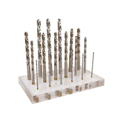 China Metal drilling M35 cobalt ground steel hss twist drill bit set for sale