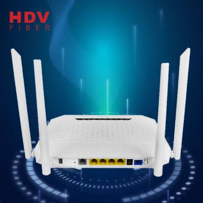 China High Quality FTTx 2.4G&5G Gpon ONU ONU 4GE+4WIFI+1POTS+1USB WiFi Dual Band Optical Fiber AC for sale