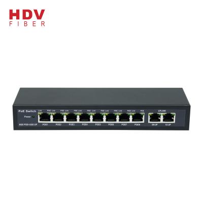 China 20G POE Switch Capacity 10 Gigabit Port PoE Smart Switch With 8 Port Support PoE for sale