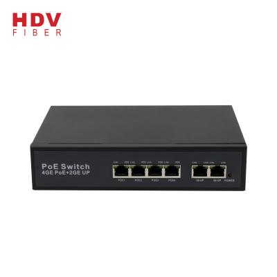 China New POE Promotion OEM ODM Gigabit 4ports Poe Ethernet Switch With 2 Uplink Port for sale