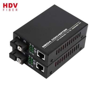 China Fast Network SC Unmanaged Fiber FTTH FTTxFTTB Ethernet 10/100M 20Km WDM Fiber Media Converter for sale