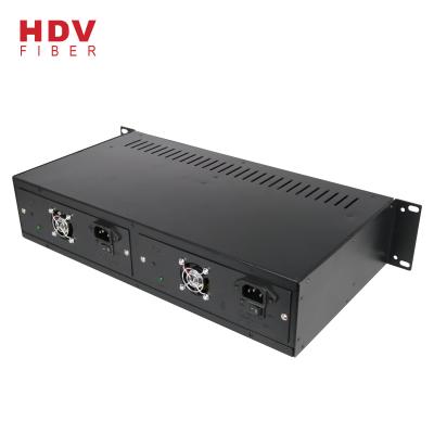 China FTTH Good Quality 14 Slots 2U 19 Inch Rack Mount Chassis For Media Converter for sale