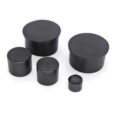 China Durable Pipe Socket Round And Square Plastic Pipe PVC Hole Plugs Plastic End Caps for sale