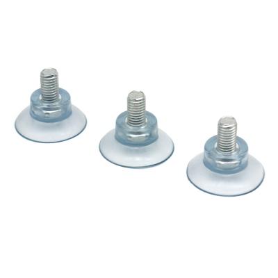 China Office Furniture Custom Suction Cup Environmental Protection PVC Plastic Transparent Sucker With Screw for sale