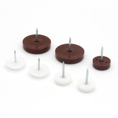 China Plastic Office Furnitur Anti Scuff Leg Nail Polish Remover Pads Nail Chair Furniture Glides for sale