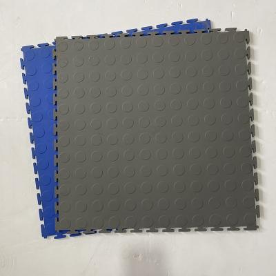 China EUROPEAN PVC Garage Plastics Suspended Interlocking Flooring Square PP Tiles PVC Floor Mat for sale