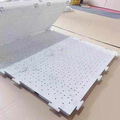 China PVC Car Wash Floor Tiles PVC Party Grass Turf Protective Tent Floor Waterproof Anti-Slip Slab Plastic Interlocking Grid Tile For Event for sale