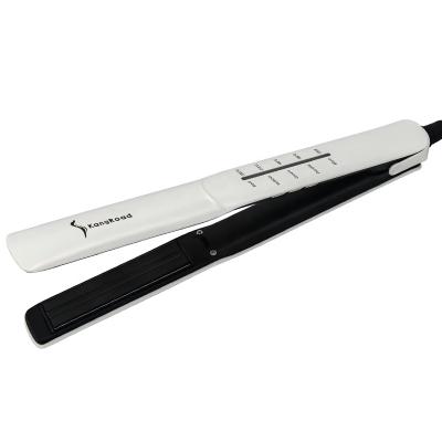 China Highest quality custom flat iron salon hair straightener 450 brush curl hair straight small and portable ready to ship for sale