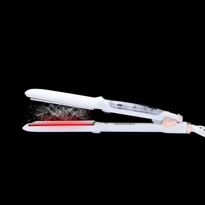 China Steam & Private Label Infrared Steam Hair Straightener Vaporize Flat Iron With Not Cheap Tool Plancha Para Infrared Hot Bling Cabello for sale