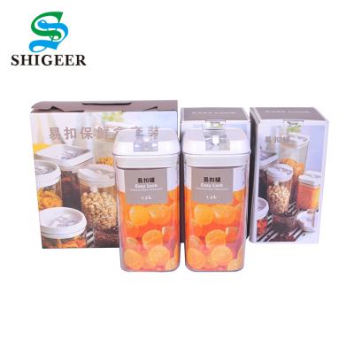 China Freshness Keeping Good Quality Customized Eco-friendly Airtight Food Storage Container 1.2L 2pcs Set for sale