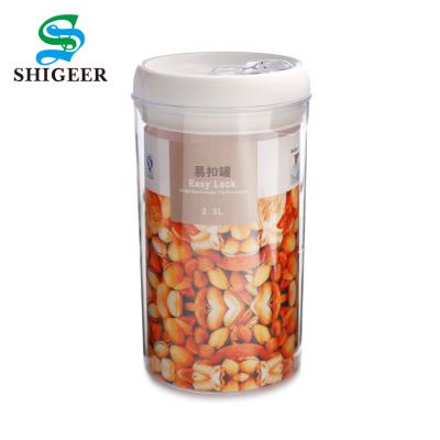 China High Quality 2.3L Custom Freshness Preservation Vacuum Plastic Dry Food Storage Containers for sale