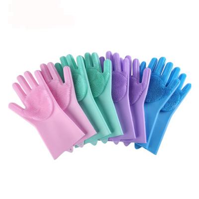 China Eco-friendly 260g Kitchen Multifunctional Non-slip Thickened Wash Dish Household Gloves for sale