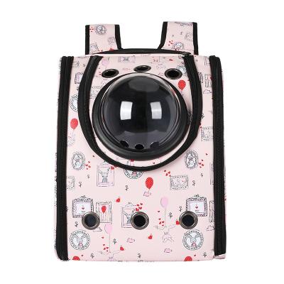 China Glitter Bag Space Capsule Best Quality Windproof Pet Backpack With Custom Logo for sale