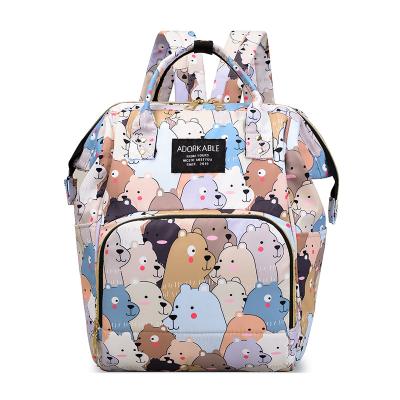 China Large Capacity Durable Warm Seling Fashion Waterproof Oxford Unicorn Theme Mummy Diaper Bag Baby Bag Diaper Backpack for sale