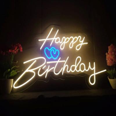 China Buildings Customized 50cm 80cm Oh Baby Happy Birthday Neon Sign Celebrating Decoration Custom Led Neon Sign for sale