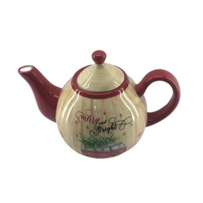 China Sustainable Wholesale Hot New Products Amazon Household Items Customized Dolomite Teapot For Christmas Use for sale