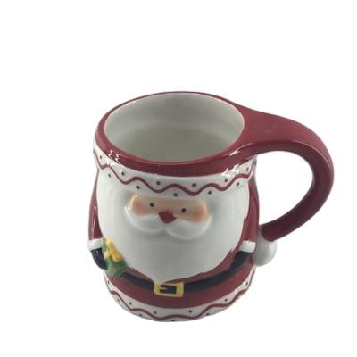 China Viable Most Popular Products 2020 New Style Coffee Mug Dolomite Snowman Santa Claus Christmas Mug for sale